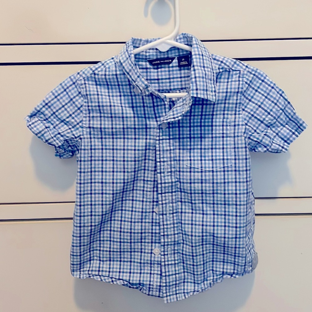Janie and Jack plaid shirt, 2T